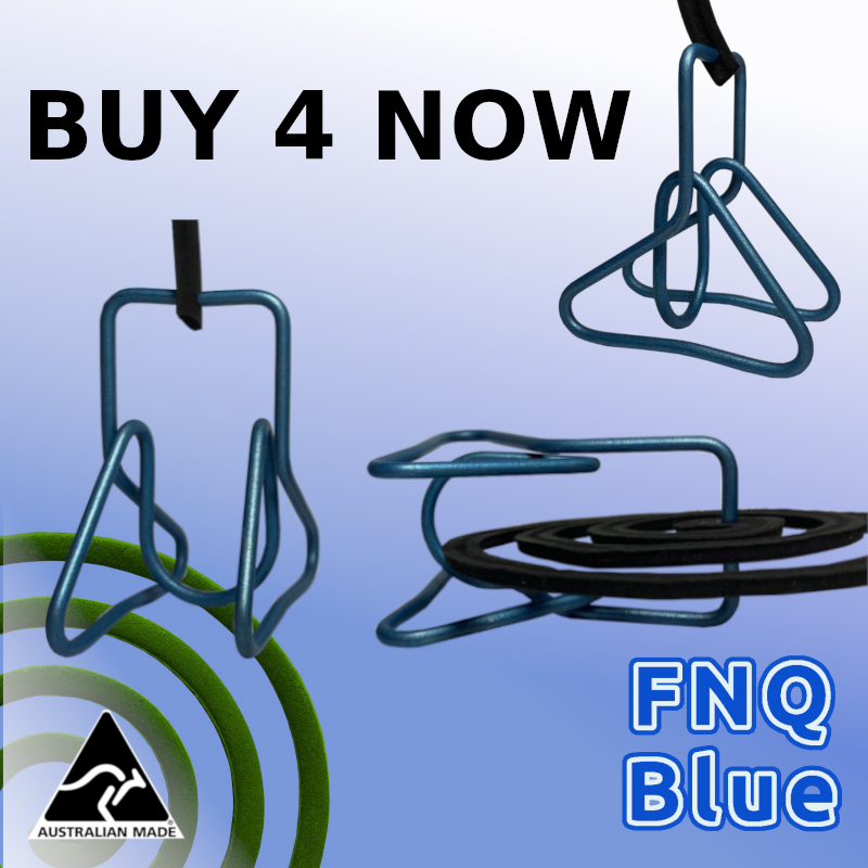 Blue Crochead Mosquito / mozzie Coil holder x 4