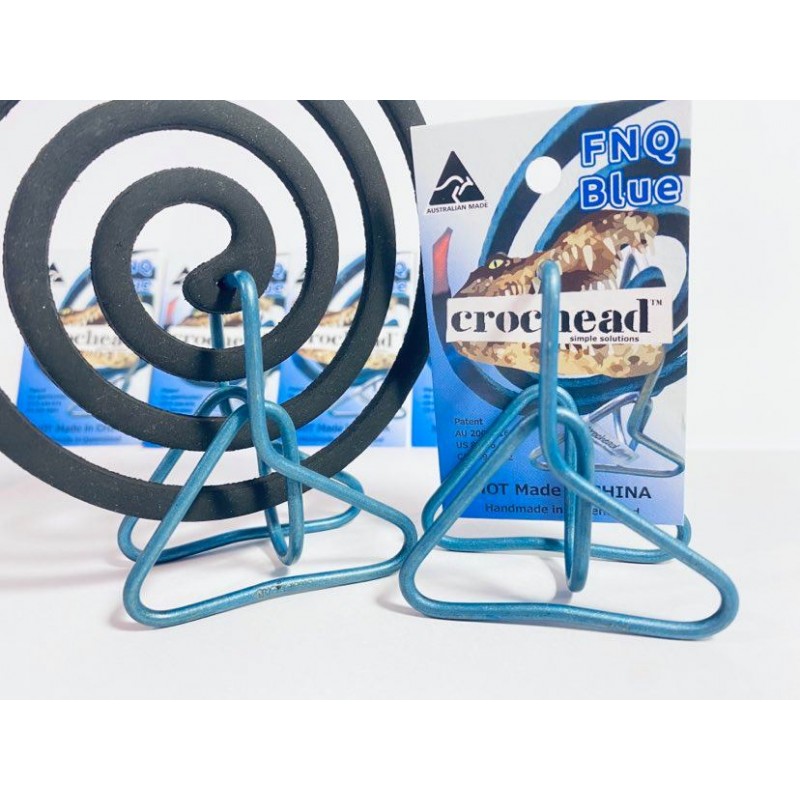 Blue Crochead Mosquito / mozzie Coil holder x 2