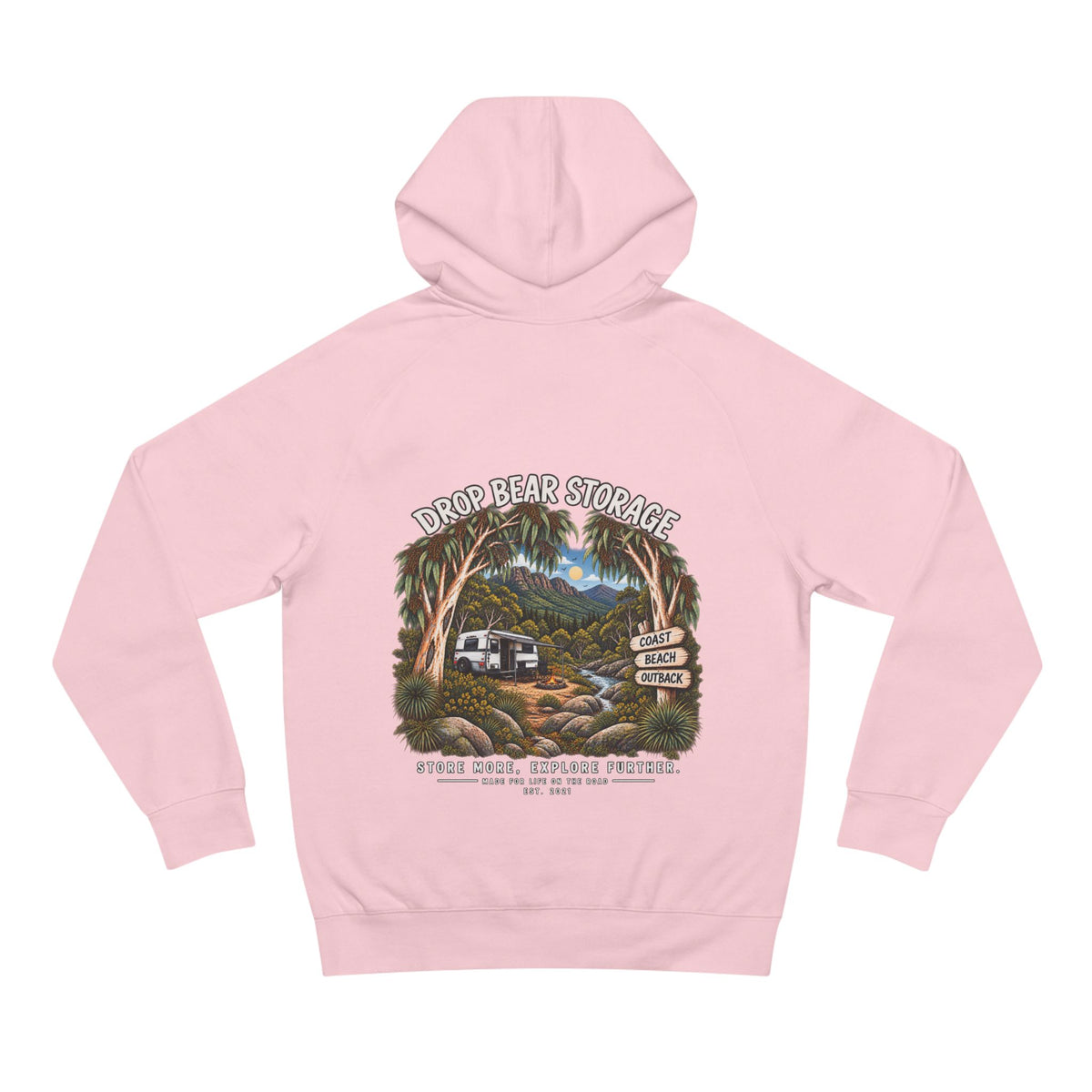 Drop Bear Storage – Bush Days, Explore Further Hoodie