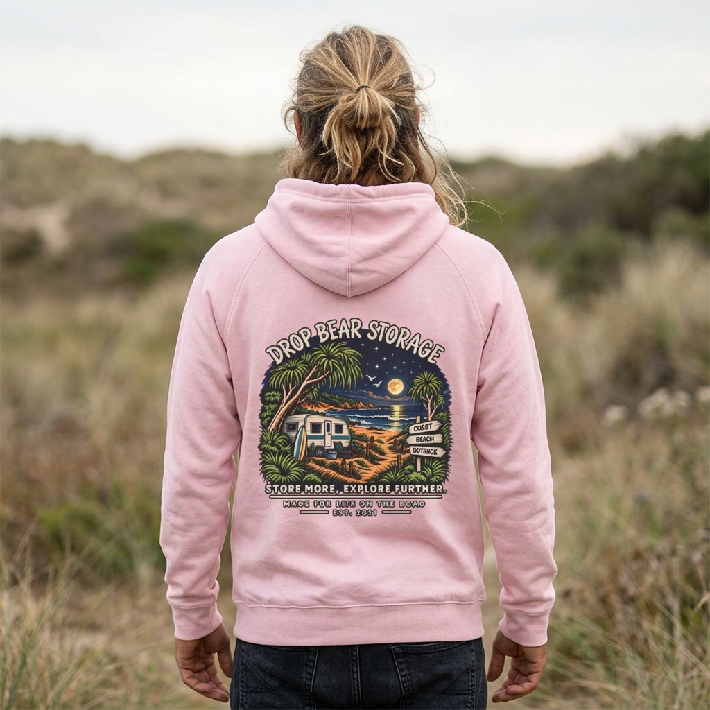 Drop Bear Storage – Bush Days, Explore Further Hoodie